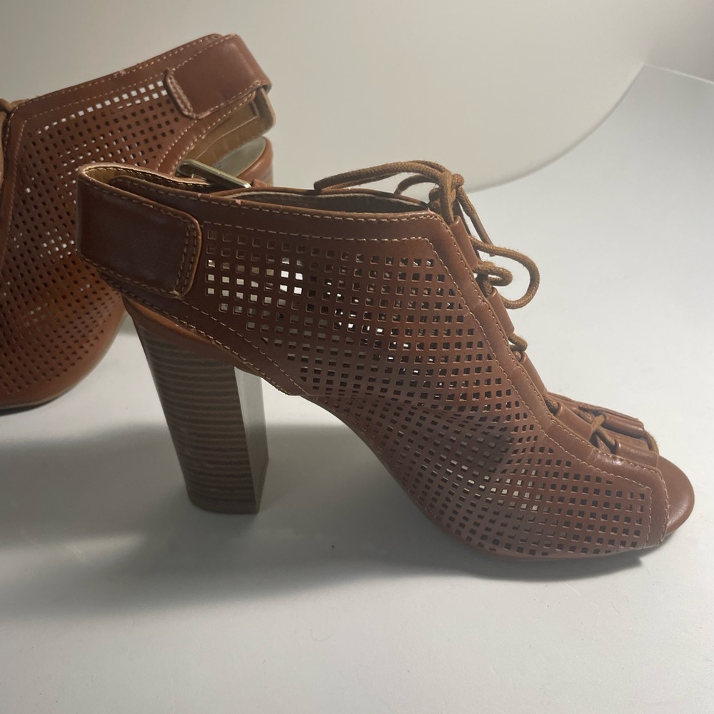 Gently used Brown Lace-up Heels